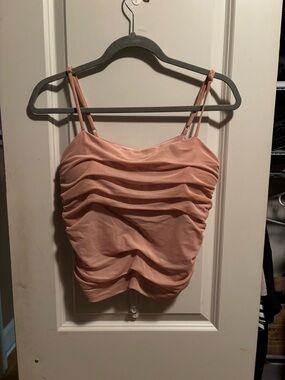 Express Dusty Pink Ruched Cami